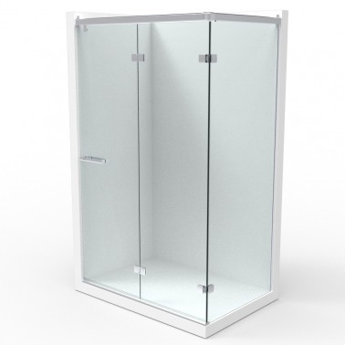 Mampara de ducha Rhea Mix4B plata