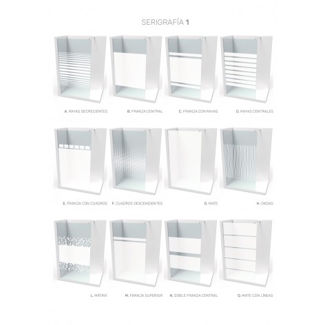 Mampara de ducha Rhea2 serigrafia1