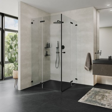 Mampara de ducha D5 Viva angular vértice