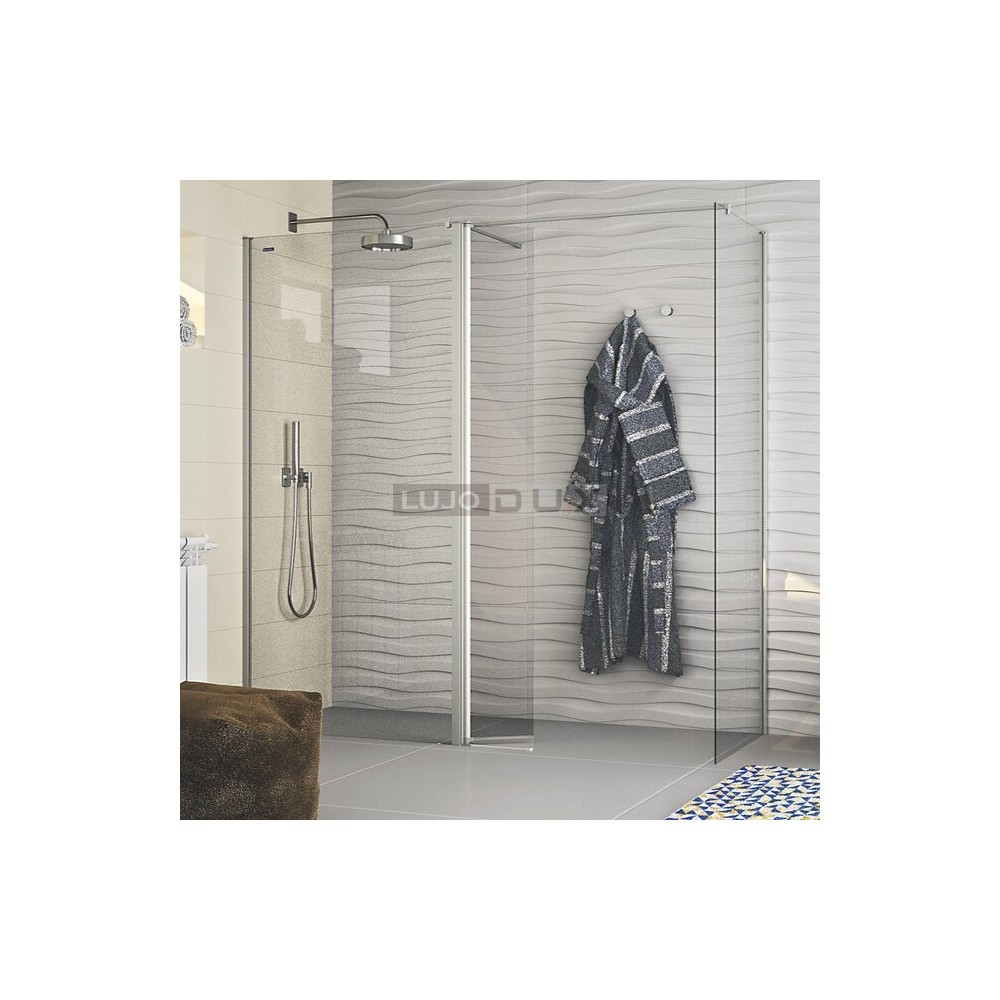 Mampara de ducha D1 Plus Giro fijo, abatible y fijo