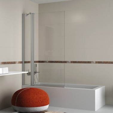 Mampara de bañera D1 Plus Giro fijo y abatible