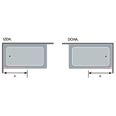 Mampara de ducha Fresh Oro Rosa